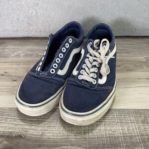 vans mens old skool color theory beacon blue 500714 low-top sneakers size 8 READ